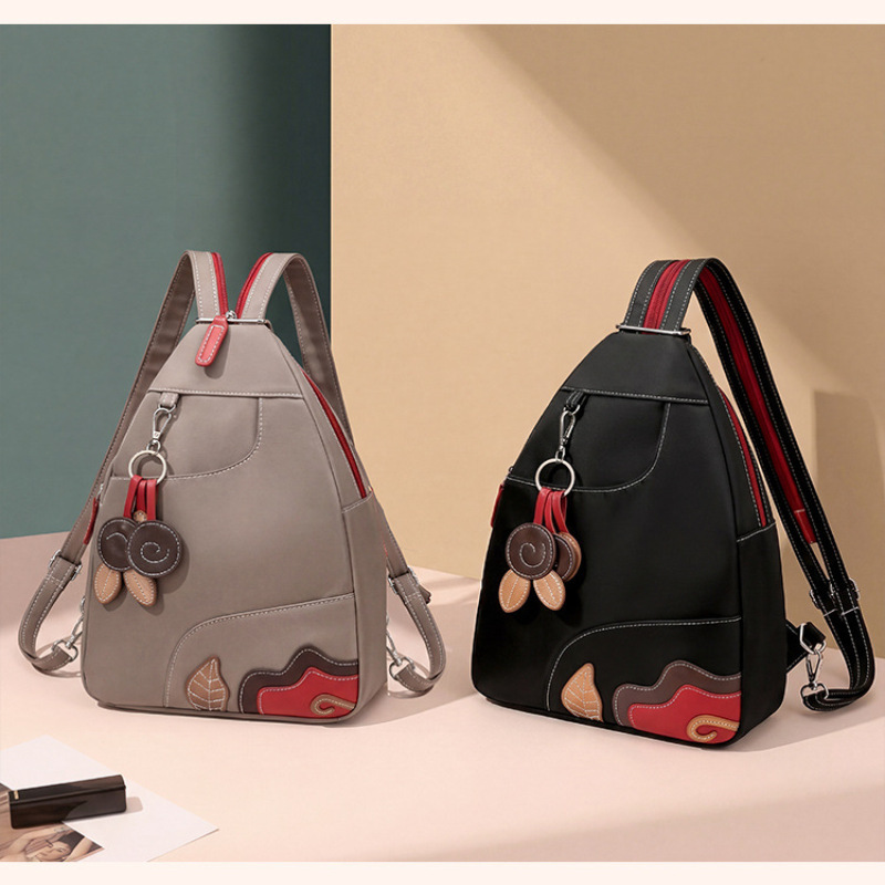 Fashion Backpack Women - 여성용 백팩 아웃도어 캐주얼 방수 솔리드