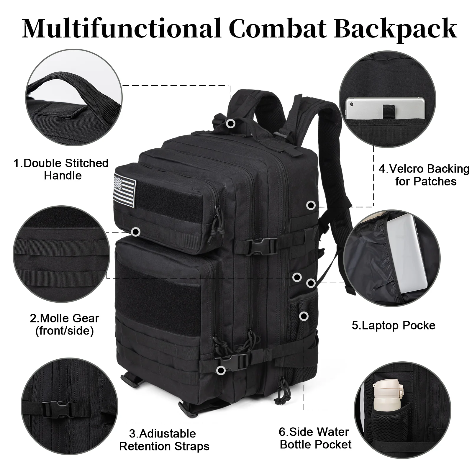 60L 군용 전술 배낭 남성용 여행용 대용량 방수 아웃 - Urban Backpack Tactical 리뷰 및 가격