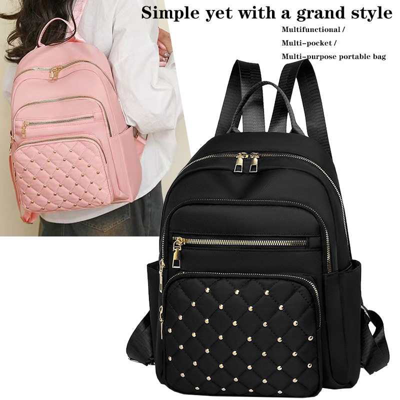 데일리 웨어 소프트 패브릭 여성 백팩 사이드 포켓 디자 - Canvas Backpack Casual 리뷰 및 가격